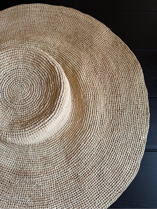 Greenpacha Mallorca Handwoven Oversize Straw Beach Sun Hat main image 7